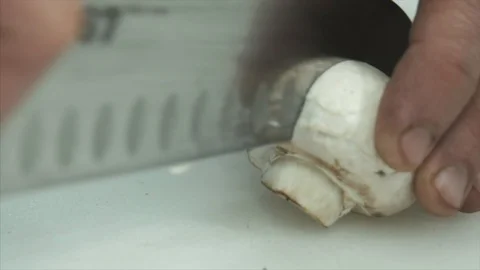 Cooking mushrooms. Close-up Stock Footage 90841409