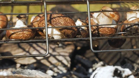Cooking  mushrooms Stock Footage 91601338