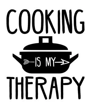 Cooking Is My Therapy Stock Illustration