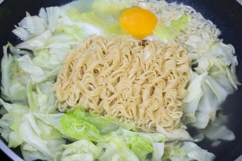 Cooking noodle Foto stock