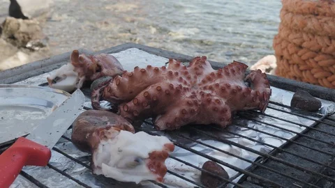 Cooking Octopus Stock Footage 127827998