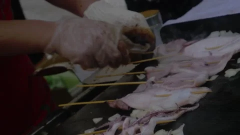 Cooking octopus Stock Footage 291553816