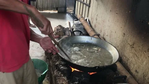 Cooking offal. Stock Footage 203926661