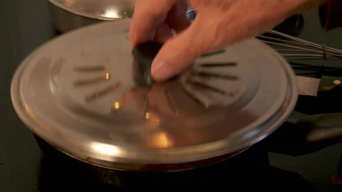 Cooking omelet checked Stock Footage 130797478