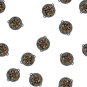 Cooking onion vector seamless pattern Stock Illustration