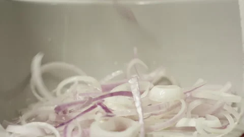 Cooking Onions Stock Footage 340340574