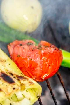 Cooking outside 스톡 사진