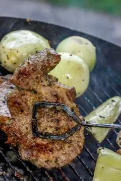 Cooking outside 스톡 사진