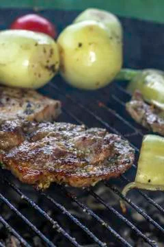 Cooking outside 스톡 사진