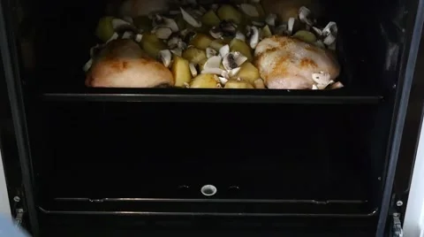 Cooking in the Oven 5 Stock Footage 47440031