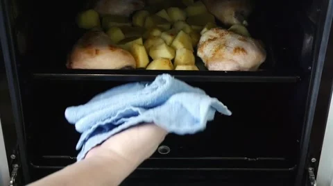 Cooking in the Oven 7 Stock Footage 47440100