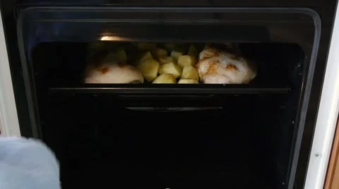 Cooking in the Oven 9 Stock Footage 47440131