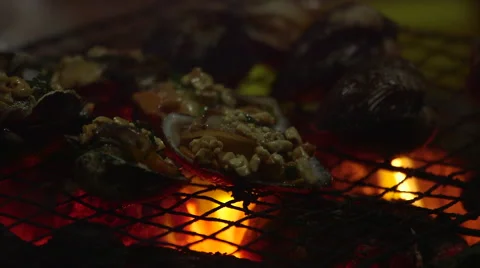 Cooking Over Fire 3 Stock Footage 54805743