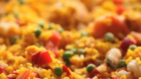 Cooking a paella Stock Footage 7133394