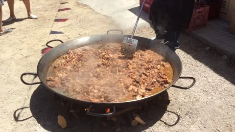 Cooking paella Stock Footage 310364566
