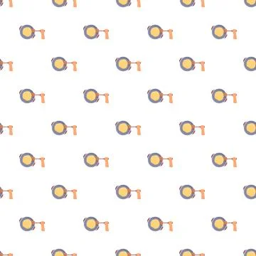 Cooking pan food pattern on white background Illustration