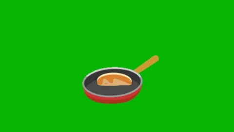 Cooking with pan on green screen Vidéo 329331871