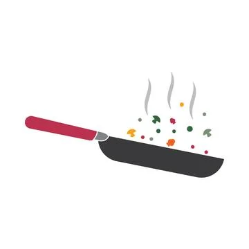 Cooking pan icon Illustration