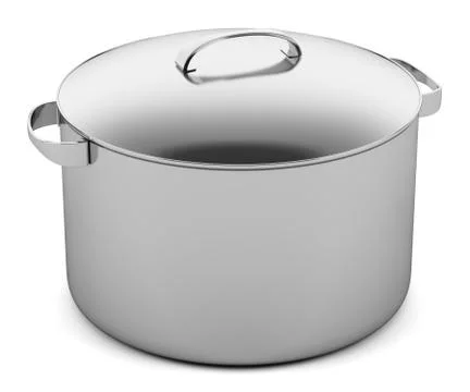 Cooking pan isolated on white background Stock Illustration