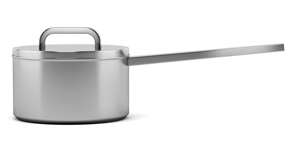 Cooking pan isolated on white background Stock Illustration