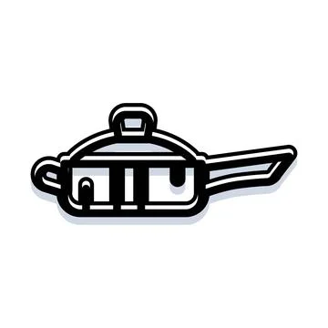Cooking pan kitchenware symbol for home cooking Stock Illustration