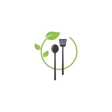 Cooking pan restaurant logo 스톡 일러스트