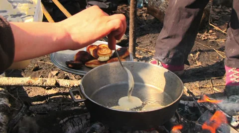 Cooking Pancake 스톡 동영상 37178830