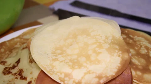 Cooking pancakes 4 Stock Footage 36041872