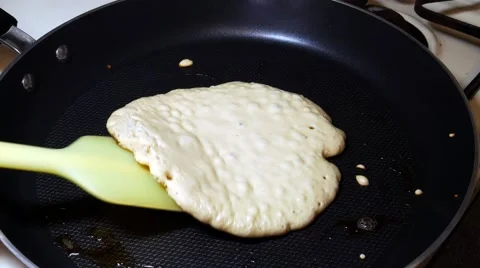Cooking Pancakes in 4K Stock Footage 53977622