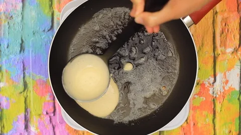 Cooking Pancakes Stock Footage 122825702