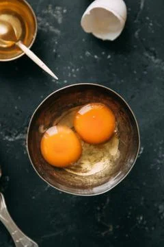 Cooking pancakes Stock Photos