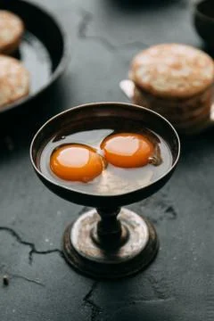 Cooking pancakes Foto stock