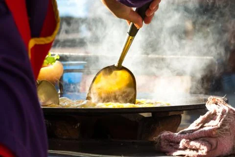 Cooking pankaces Stock Photos