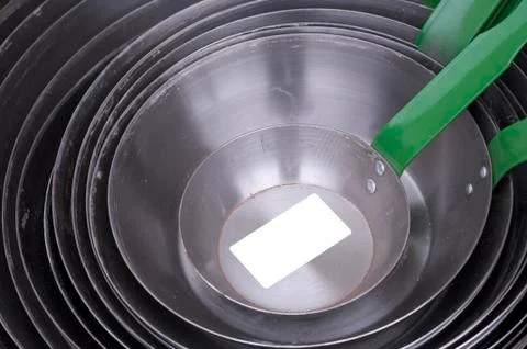 Cooking pans Foto stock