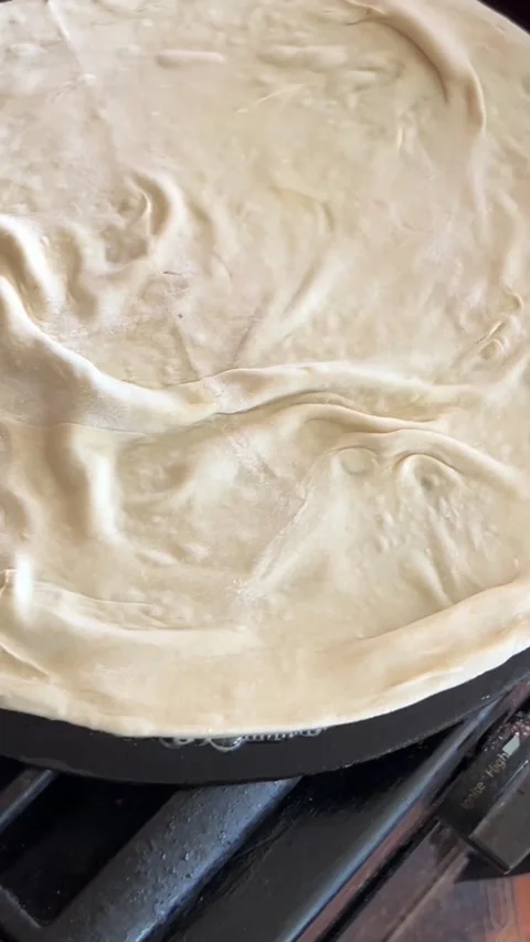 Cooking Paratha Roti Stock Footage 316858440