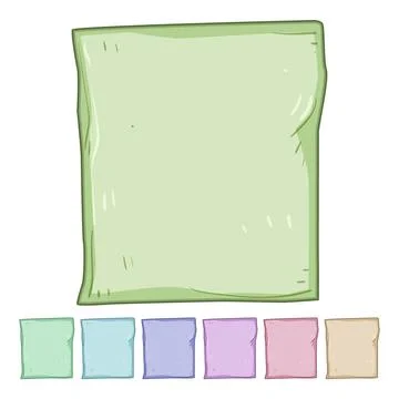 Cooking parchment paper cartoon vector graphic Иллюстрация