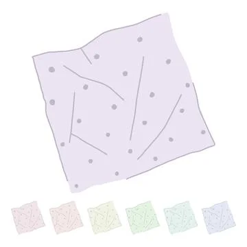 Cooking parchment paper vector cartoon graphic Иллюстрация