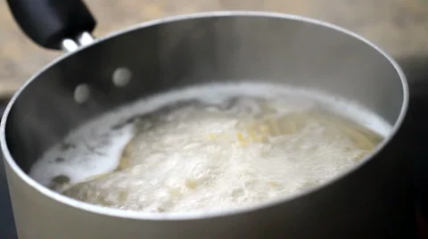 Cooking Pasta Boiling Stock Footage 5759232