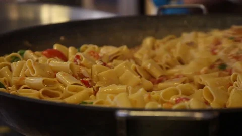 Cooking pasta Stock Footage 121337088