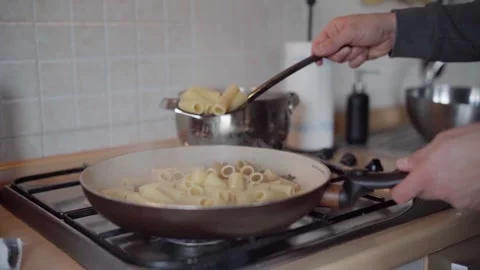 Cooking Pasta Stock Footage 282898268