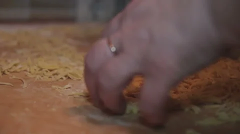 Cooking pasta at home Stock Footage 61107940