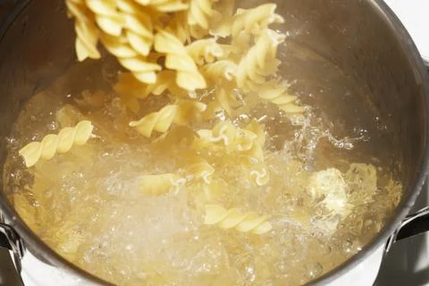 Cooking pasta 스톡 사진