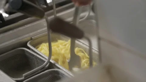 Cooking Pasta in Restaurant Stock Footage 87064269