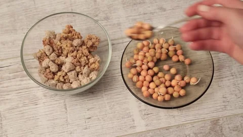 COOKING PEA SPROUTS Stock Footage 155653351