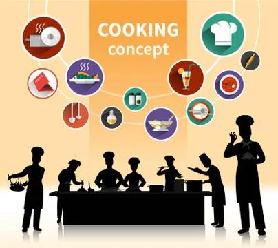 Cooking People Concept Stock Illustration