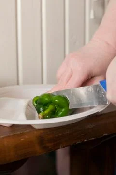 Cooking Peppers Stock Photos