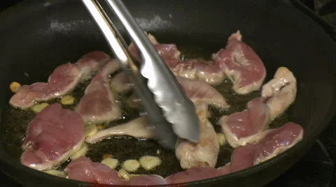 Cooking pheasant 01 HD Stock Footage 5501301