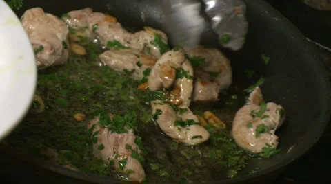 Cooking pheasant 02 HD Stock Footage 5501316