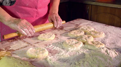 Cooking Pies HD Stock Footage 33051292