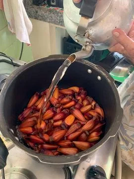 Cooking Pine Nuts Stock Photos